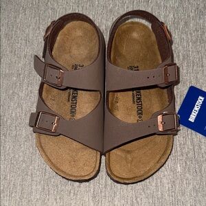 Birkenstock Kids Brown Sandals with Buckles